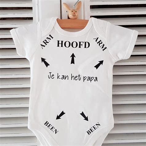 Bol Baby Rompertje Tekst Opdruk Hoofd Arm Been Pijlen Je Kan Het