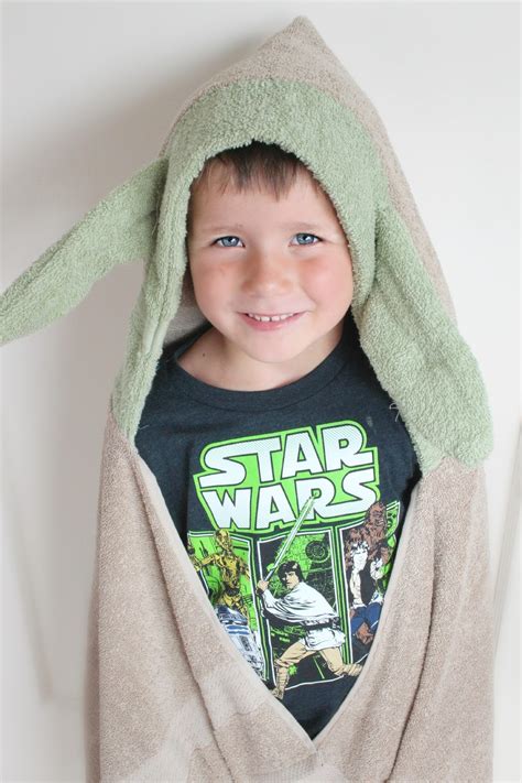 Disney Wife For Life Diy Yoda Inspired Hooded Towel