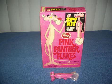 Pink Panther Flakes Cereal Box And 5 1 Spy Kit Figure Repro 1852565514