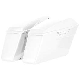 Stone Washed White Pearl Harley Touring Standard Saddlebags