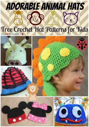 35 Crochet Animal Hat Patterns Crochet Hats Crochet Animal Hats