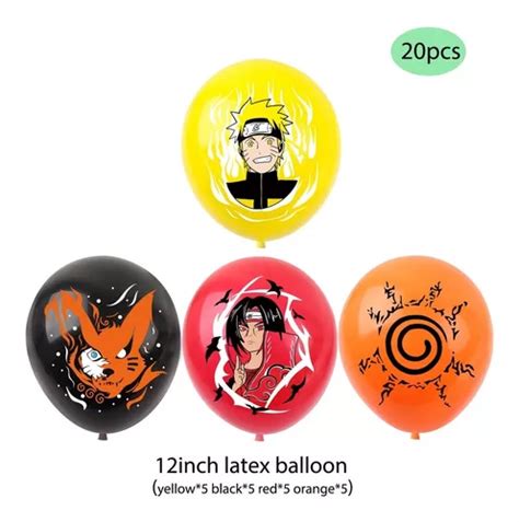 Globos Naruto Fiesta Cumplea Os Decoraci N Pzs Meses Sin Inter S