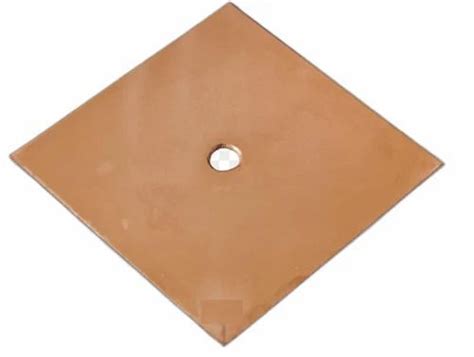 High Quality 40 Mm Square Shape Copper Earthing Plate For Industrial