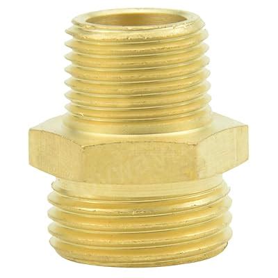 HongBoW 2pcs 1 8 BSPT Male X 1 4 NPT Female Brass Pipe Fitting Adapter