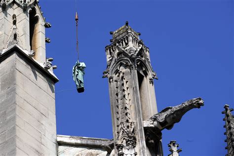 Cleaning Offers Rare Glimpse Of Notre Dame Statues In Paris