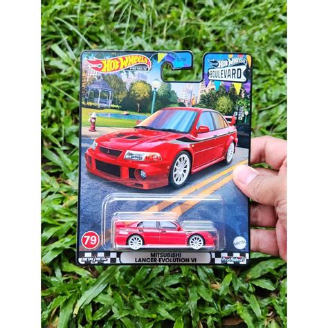 Jual Hot Wheels Premium Boulevard Mitsubishi Lancer Evolution VI Original Shopee Indonesia