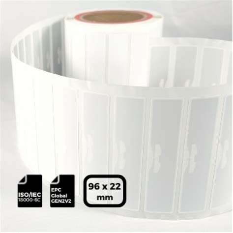 UHF RFID Label 96x22mm Alien Higgs9 ISO18000 6C RFID LABEL