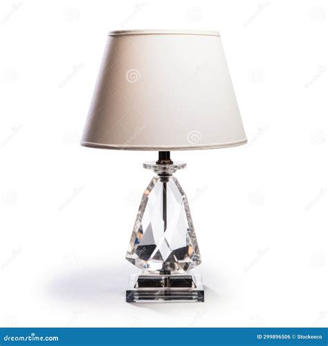 Elegant Crystal Table Lamp With Classical Symmetry Uhd Image Stock