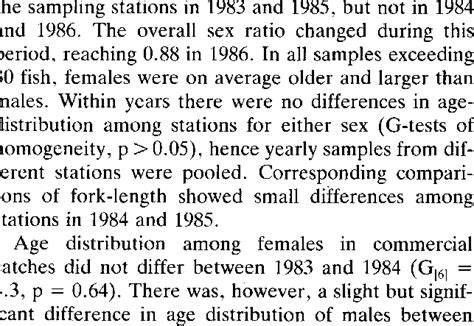 The Sex Ratios Differed Significantly Among Download Table