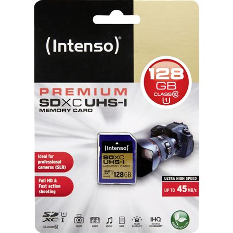 Intenso Carte Mémoire SDXC 128 GB UHS I