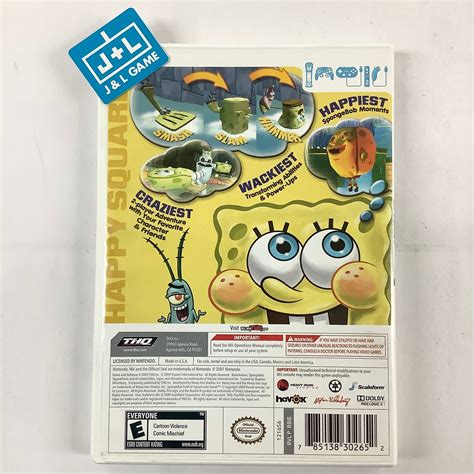 Spongebobs Truth Or Square Nintendo Wii [pre Owned] Jandl Video