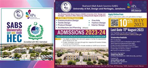 Directorate Of Admissions Sabs University Jamshoro