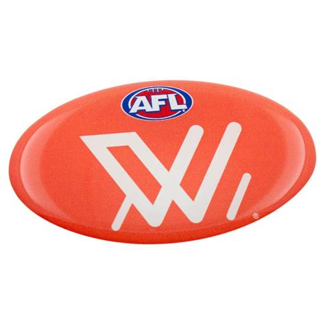 aflw lensed team oval decal badge cars bikes laptops