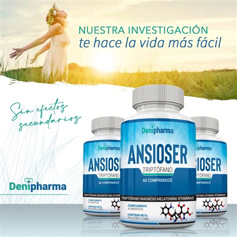 Ansioser Controla Los Estados De Ansiedad Y Estrés 30 Comprimidos Denipharma