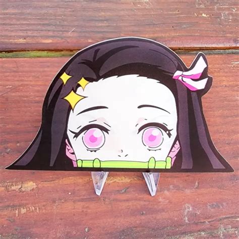 DEMON SLAYER NEZUKO Anime 3D Lenticular Motion Car Sticker Decal Peeker