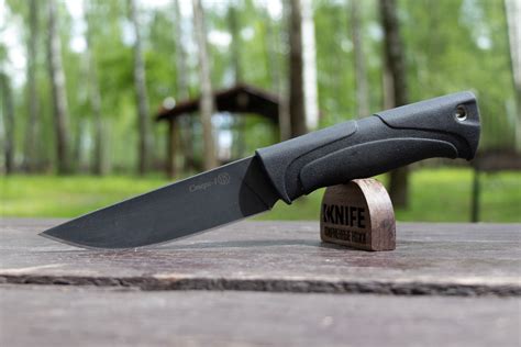 Купить нож "Стерх-1" AUS-8 Stonewash Elastron от ПП Кизляр