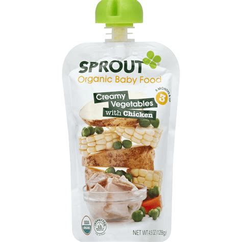 Sprout Organic Baby Food Creamy Vegetables With Chicken Baby Food