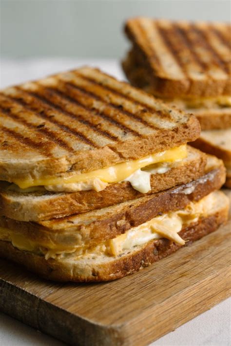 Creamy Grilled Chicken and Cheese Sandwich | Scrambled Chefs