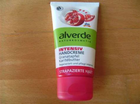 Test Handpflege alverde Intensiv Handcreme Granatapfel Karitébutter