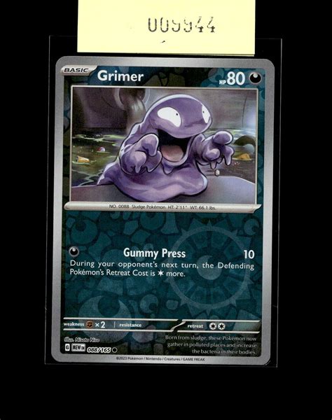 Sv Scarlet Violet Grimer Pok Mon Nm Holo Ebay