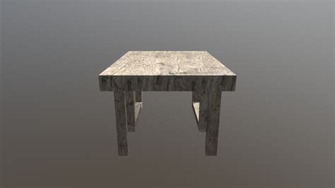 Table Model - 3D model by danielmaguire [25956f4] - Sketchfab