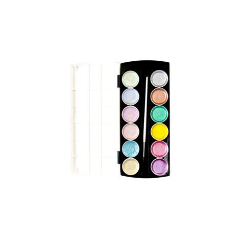 Palette de 12 aquarelles métalliques Prima Pastel La Fourmi creative