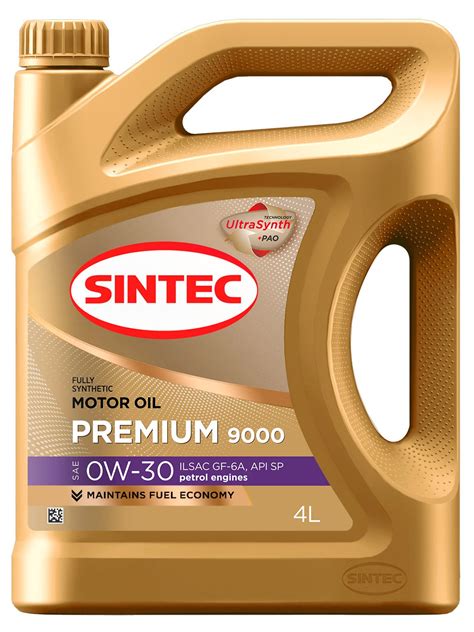 Sintec Premium 9000 0W-30 (API SP, ILSAC GF-6A) - Sintec - Форум oil ...
