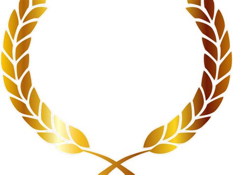 Gold Laurel Wreath Vector Png Isolated Photo Png Mart