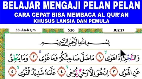 BELAJAR MENGAJI QUR AN Cara Mudah Cepat Lancar Membaca Al Qur An Pelan