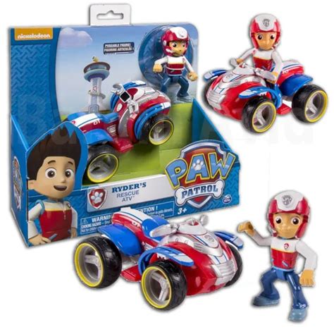 New Official Paw Patrol Ryder S Figure Rescue Atv Pup Vehicle