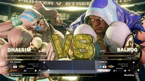 SFV Champion Edition Itsukick Dhalsim Vs Kid0515 Balrog Online