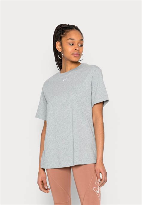 Nike Sportswear Tee T Shirt Basic Grey Heather Grau Zalando De