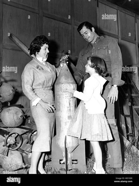 Clint Walker Right Showing His First Wife Verna Walker And Their Daughter Valeria Walker