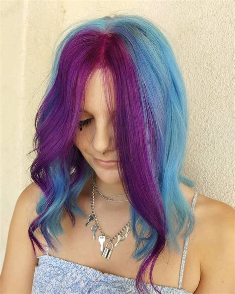 41 Beautiful Blue and Purple Hair Color Ideas – HairstyleCamp