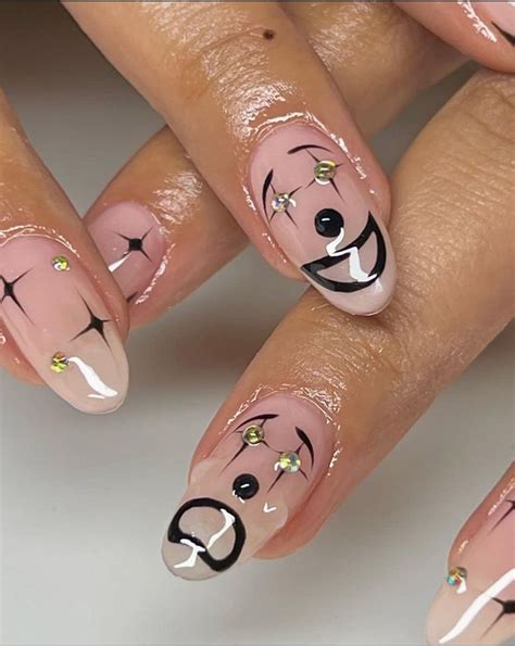 Clown Nails Pretty Nails Grunge Nails Funky Nails