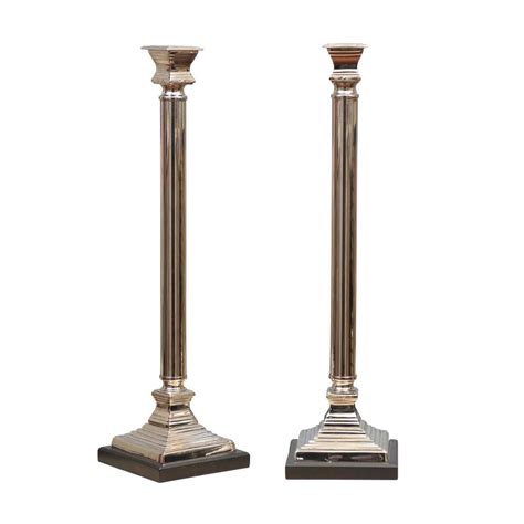 Extra Tall Silver Candlesticks