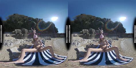 Josie Dildo Masturbating On Public Nude Beach Matty In Background VR Porn Video VRPorn