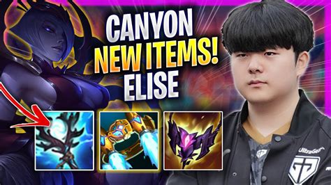 Canyon Tries Elise With New Items Gen Canyon Plays Elise Jungle Vs