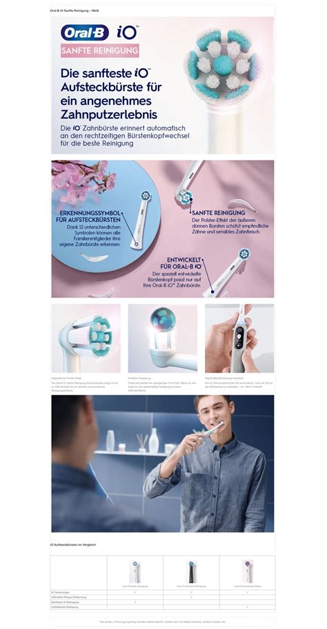 Oral B Aufsteckbürsten iO Sanfte Reinigung 6er Oral B DE