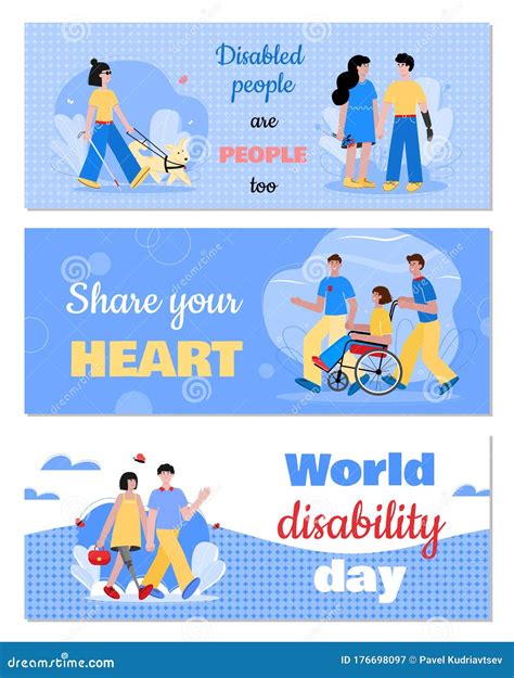 World Disability Day Typography Watercolor Brush Stroke Design Vector