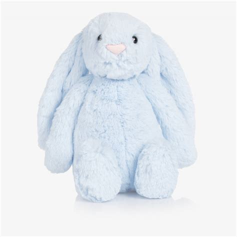 Jellycat Light Blue Bashful Bunny Rabbit Soft Toy 31cm Childrensalon