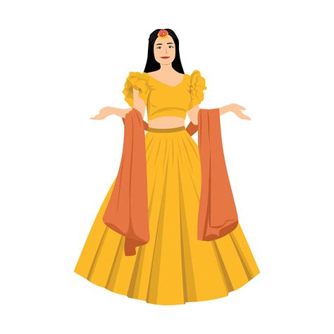 Haldi Ceremony Indian Hindu Wedding Girl 32872284 Vector Art At Vecteezy