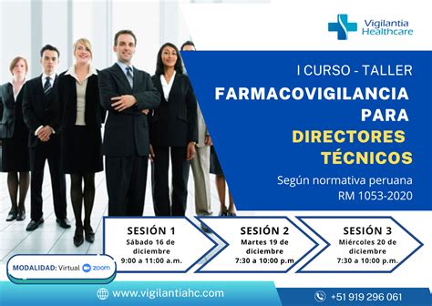 I Curso Taller Farmacovigilancia Para Directores T Cnicos