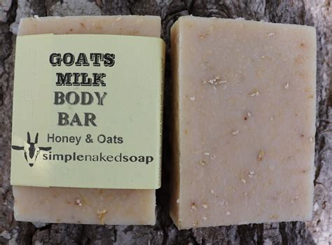 Goats Milk Honey And Oats Simple Naked Soap