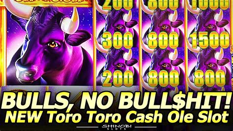 Bulls No Bull Hit NEW Toro Toro Cash Ole Luna Slot Machine Fun First