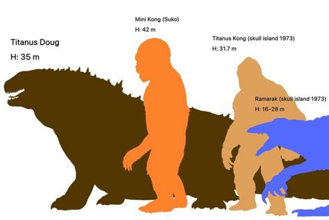 Suko Size Comparison Godzilla Vs Kong Know Your Meme