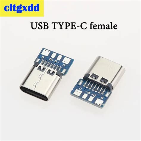 1000pcs Usb 3 1 Type C Female Connector Jack Dock 14 Pin Female Socket