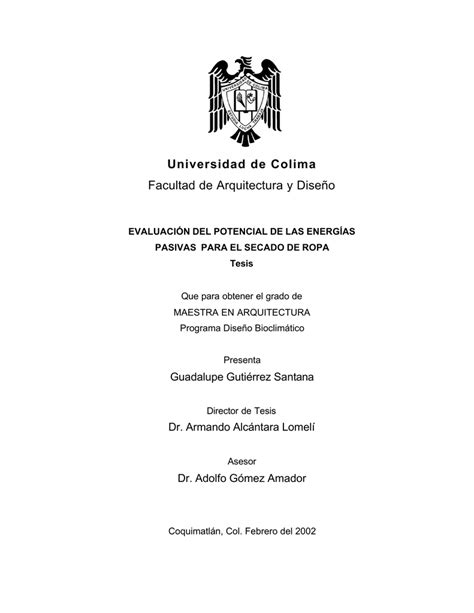 Tesis Universidad De Colima