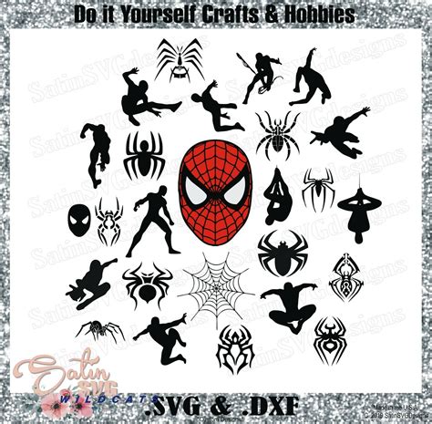 SPIDERMAN Collection Marvel Design SVG Files Cricut Silhouette Studio