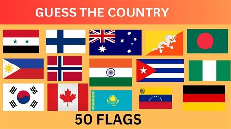 Guess The Country 🌎 By Its Flag 🚩🚩 Guess The 50 Flags In 5 Seconds⏳️ Flag Quiz Youtube